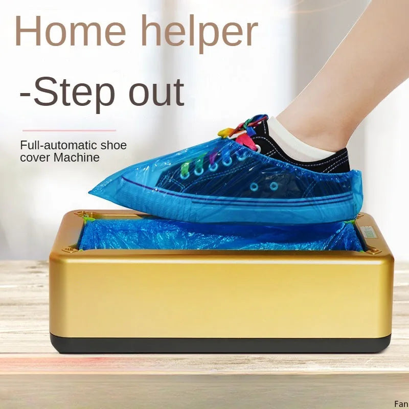 Portable Waterproof Smart Shoe Cover Household Stepping Dispenser Corona