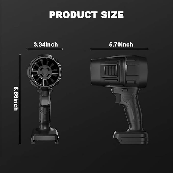 BIXMK Cordless Turbo Air Blower – Stepless Speed Jet Duster