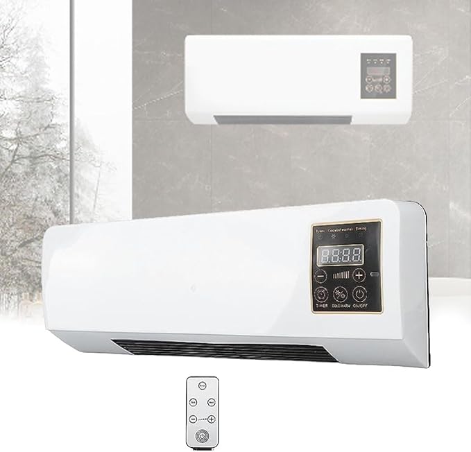 2025 Mini Wall-Mounted Wireless Air Conditioner – USB Rechargeable, No-Drill, Instant Cooling Fan for Home & Office