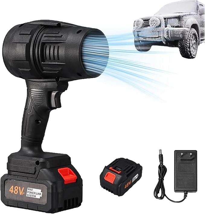 BIXMK Cordless Turbo Air Blower – Stepless Speed Jet Duster