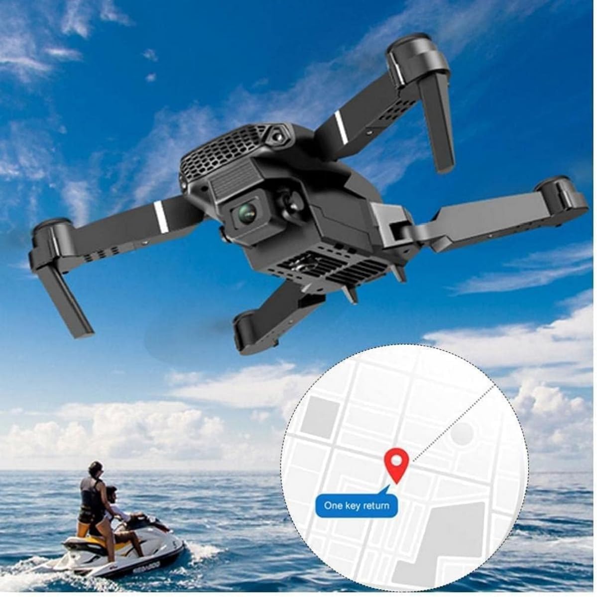 E99 Pro 4K Dual Camera Drone – Foldable WiFi FPV Quadcopter with Altitude Hold & App Control